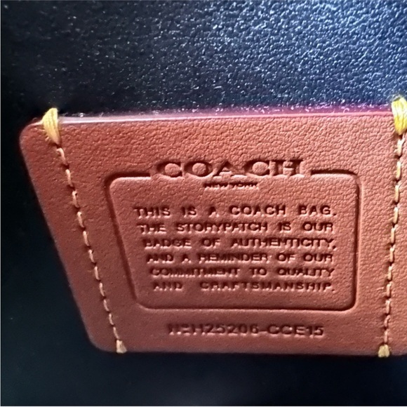 Coach Mini Hadley Crinkle Black Patent Leather Crossbody Bag Silver NWT - Picture 10 of 11